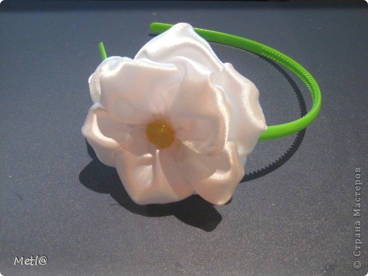 Мастер-класс Бантики-цветочки у меня в садочке   Ленты фото 14