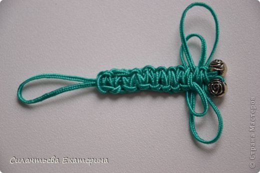 Мастер-класс Макраме Стрекозы а технике макраме Бусинки Тесьма шнур фото 15