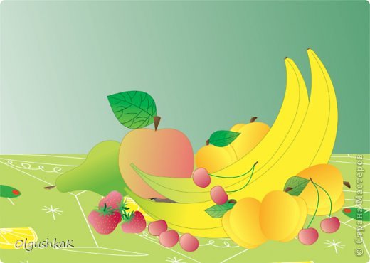 В натюрморте долго прорисовывала клубнику :) (фото 9)