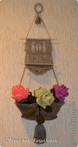 Корзинка с розами | Страна Мастеров