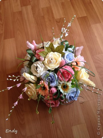 БУКЕТ НА ЮБИЛЕЙ "В 40 - ЖИЗНЬ ТОЛЬКО НАЧИНАЕТСЯ" | Страна Мастеров