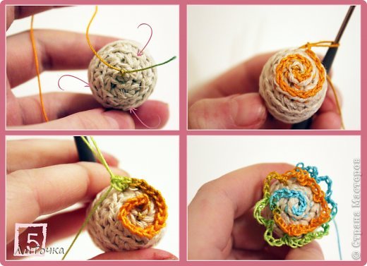 Мастер-класс Раннее развитие Украшение Вязание крючком Слингобусы и съёмные подвески фото 6
