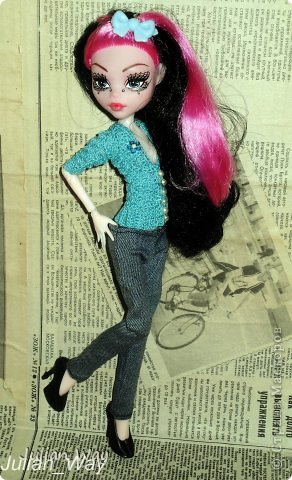 Кукольная жизнь Мастер-класс Шитьё Брючки для монстра МК Ткань фото 9