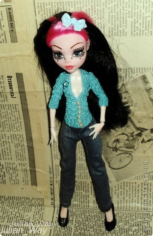 Кукольная жизнь Мастер-класс Шитьё Брючки для монстра МК Ткань фото 11