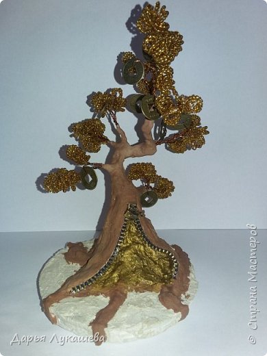 Денежное дерево своими руками из бисера