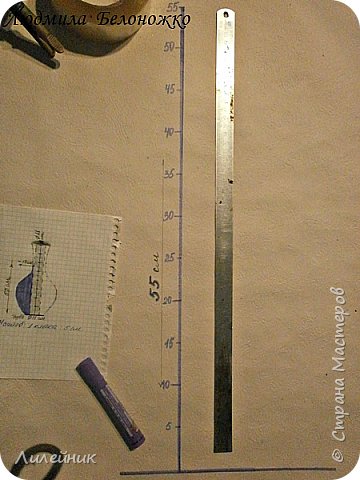  Здравствуйте, Страна. Я хочу показать вам, как я делаю основу для напольной вазы из картона. рисунок 7