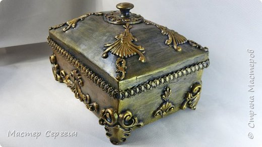 Великолепная шкатулка-ларец из картонной коробки